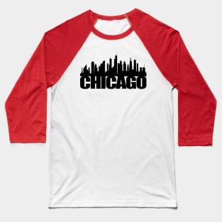 Chicago Skyline Baseball T-Shirt